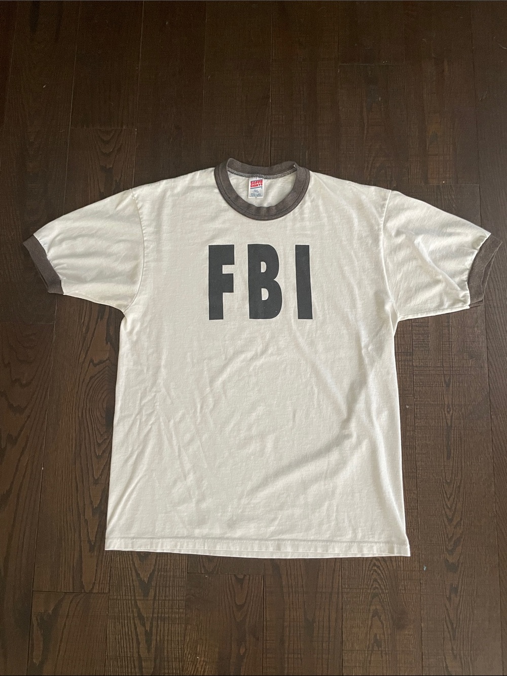 Vintage FBI ringer t shirt